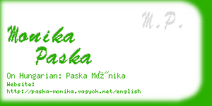 monika paska business card